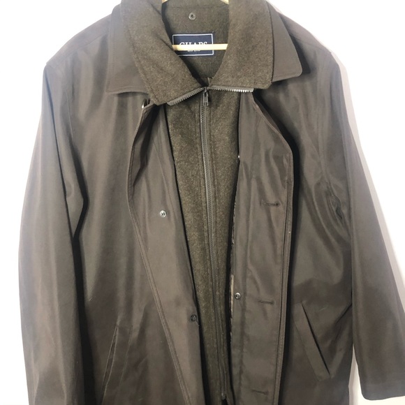 Chaps Brown Trench-Coat w/ Removable Liner - Picture 2 of 11